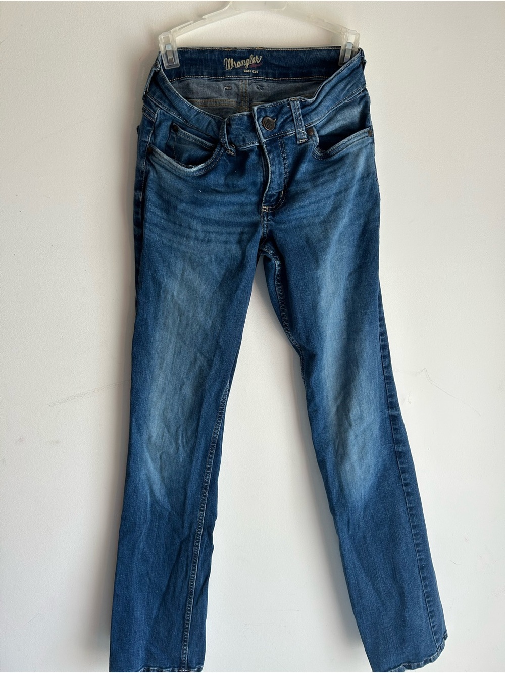 Wrangler Women's Medium Blue Straight-Leg Jeans